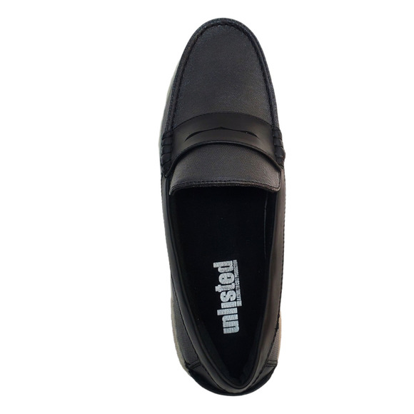 Unlisted By Kenneth Cole Men's Casual Un-Anchor Slip On Boat Shoes 8.5M Black - Picture 2 of 7